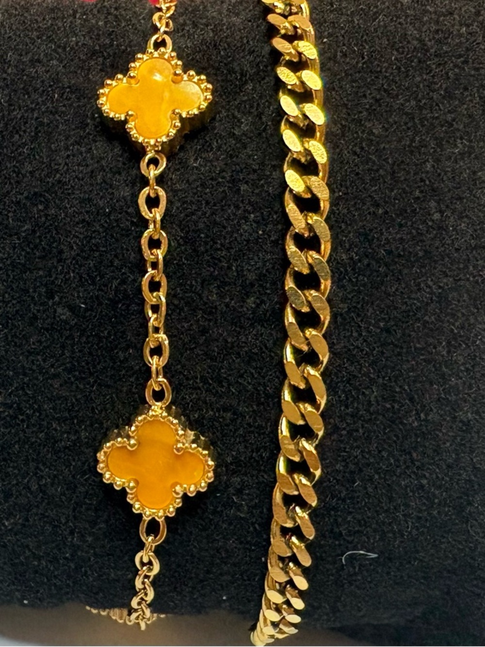 Two 18K Plated  Bracelet (Over Stainless)! Waterproof  and Tarnish Resistant. - Picture 6 of 6